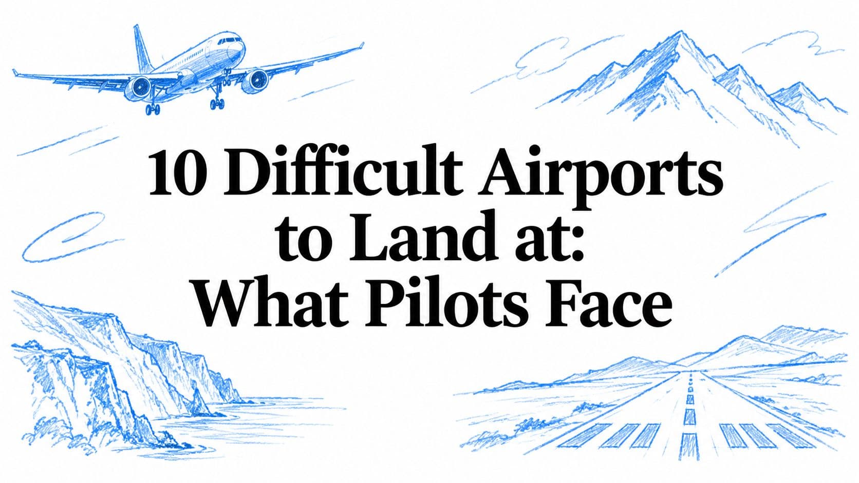 10 Difficult Airports to Land at: What Pilots Face